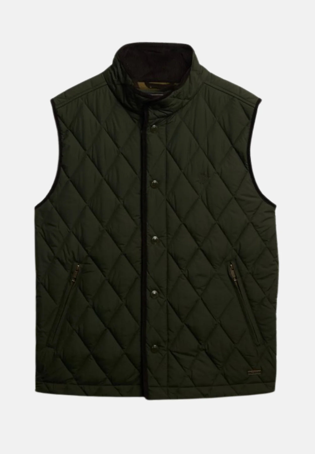 Superdry Quilted Estate Gilet | Surplus Goods Olive Green