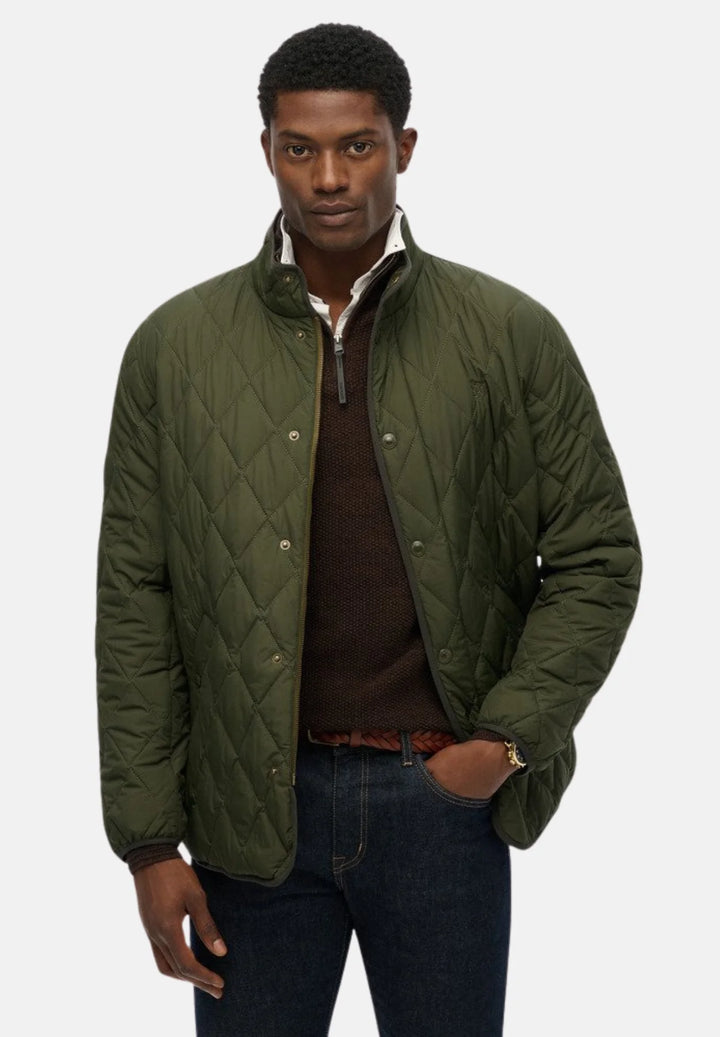 Superdry Quilted Estate Jacket | Surplus Goods Olive Green
