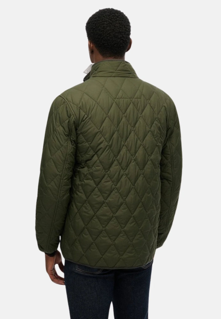 Superdry Quilted Estate Jacket | Surplus Goods Olive Green