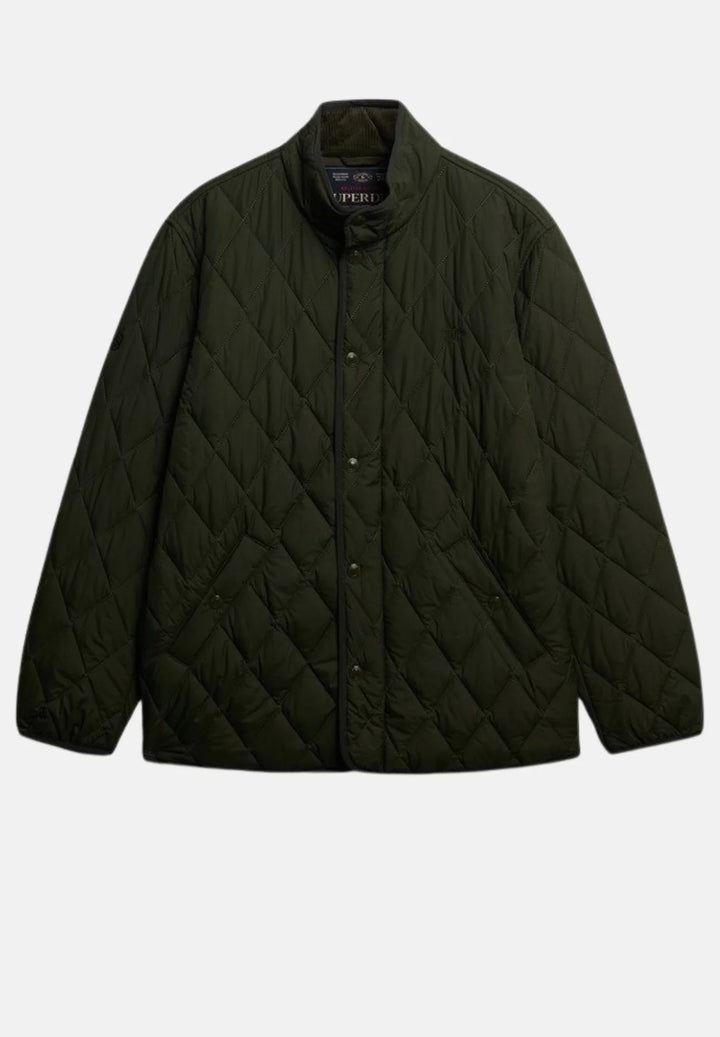Superdry Quilted Estate Jacket | Surplus Goods Olive Green