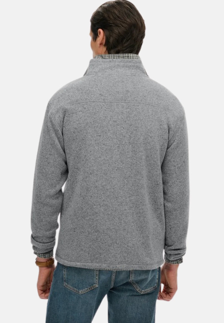 Superdry Storm Fleece Half Zip Jumper | Storm Light Grey Grit