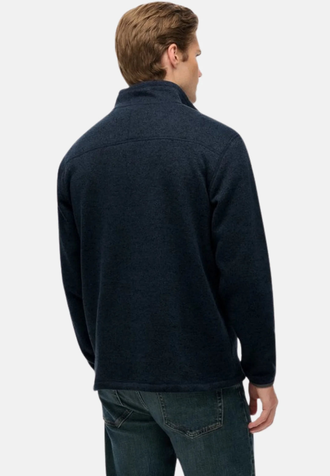 Superdry Storm Fleece Half Zip Jumper | Storm Navy Grit
