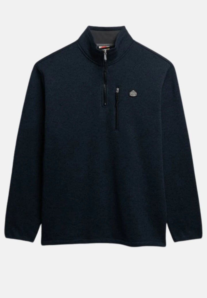 Superdry Storm Fleece Half Zip Jumper | Storm Navy Grit