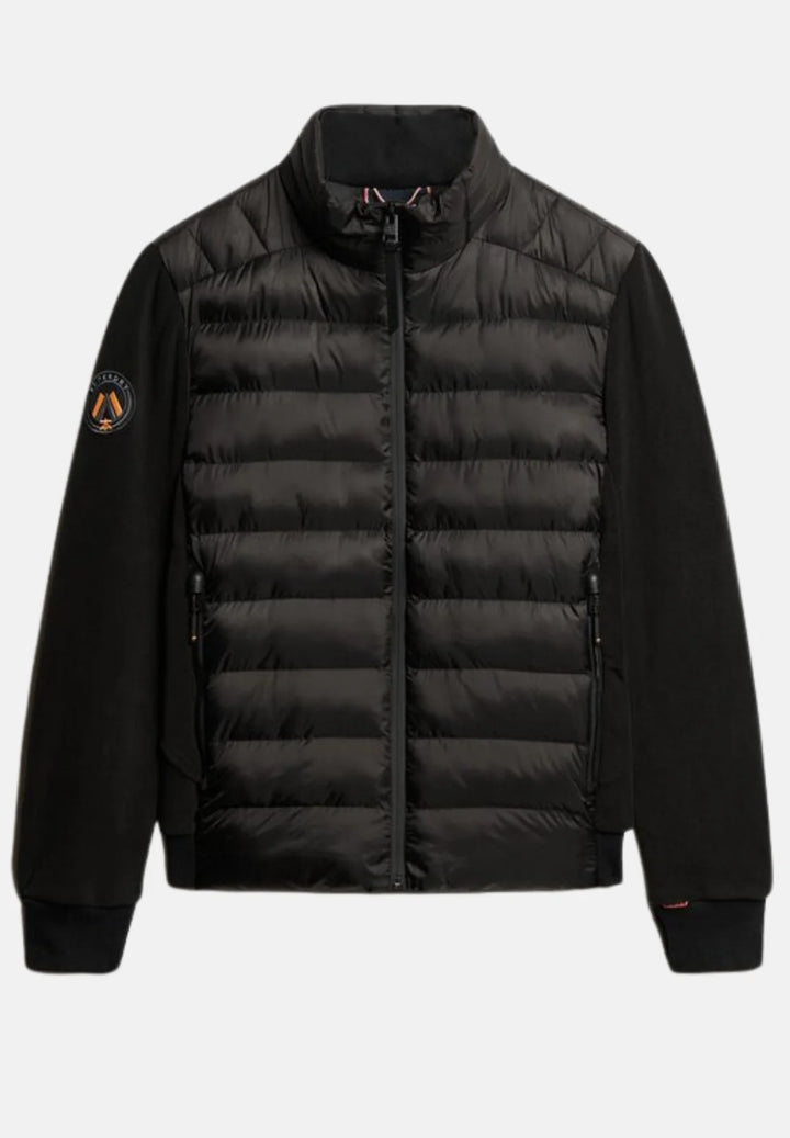 Superdry Storm Fleece Hybrid Bomber Jacket | Black