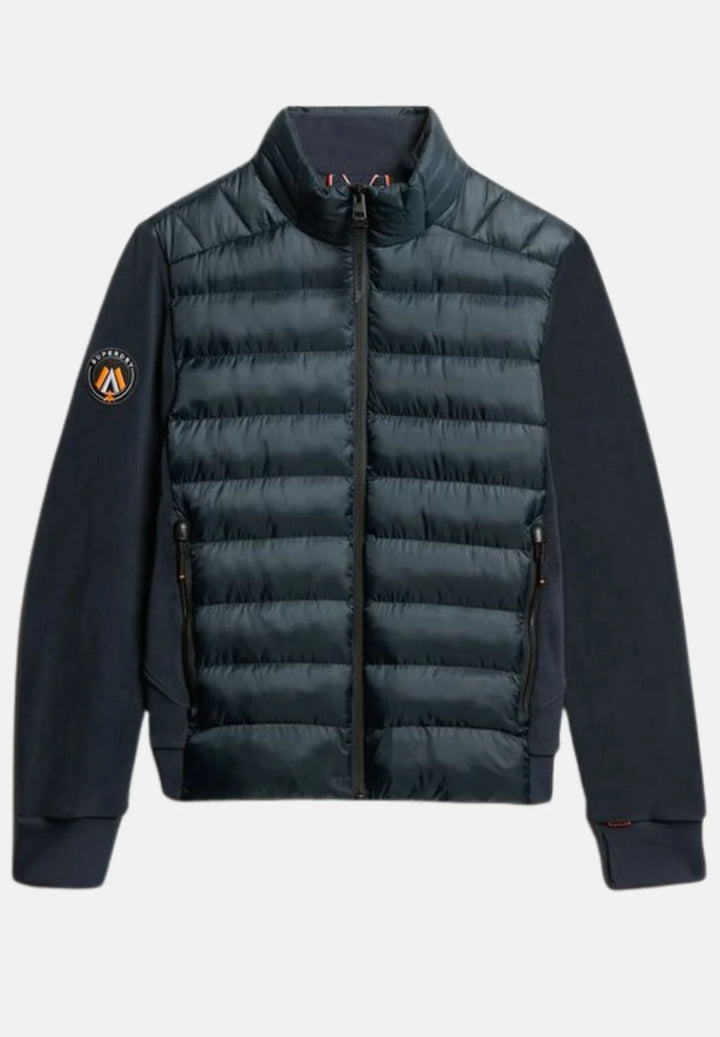 Superdry Storm Fleece Hybrid Bomber Jacket | Eclipse Navy