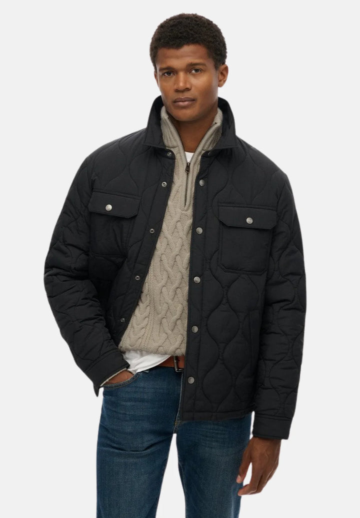 Superdry Surplus Liner Overshirt Jacket | Jet Black