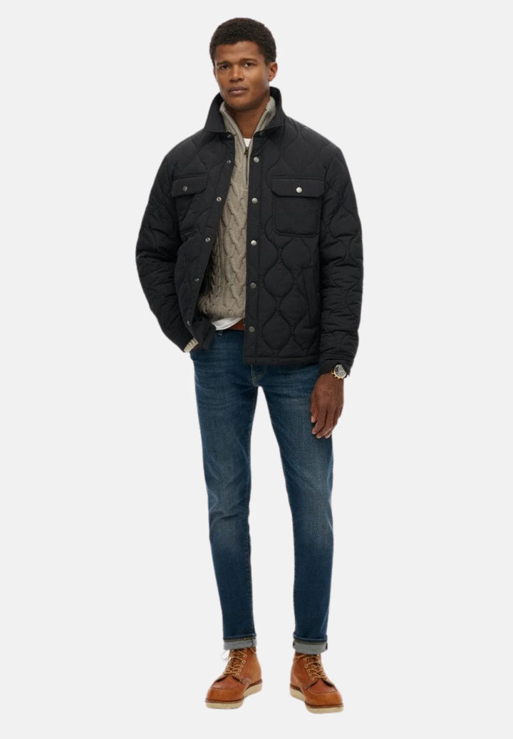 Superdry Surplus Liner Overshirt Jacket | Jet Black