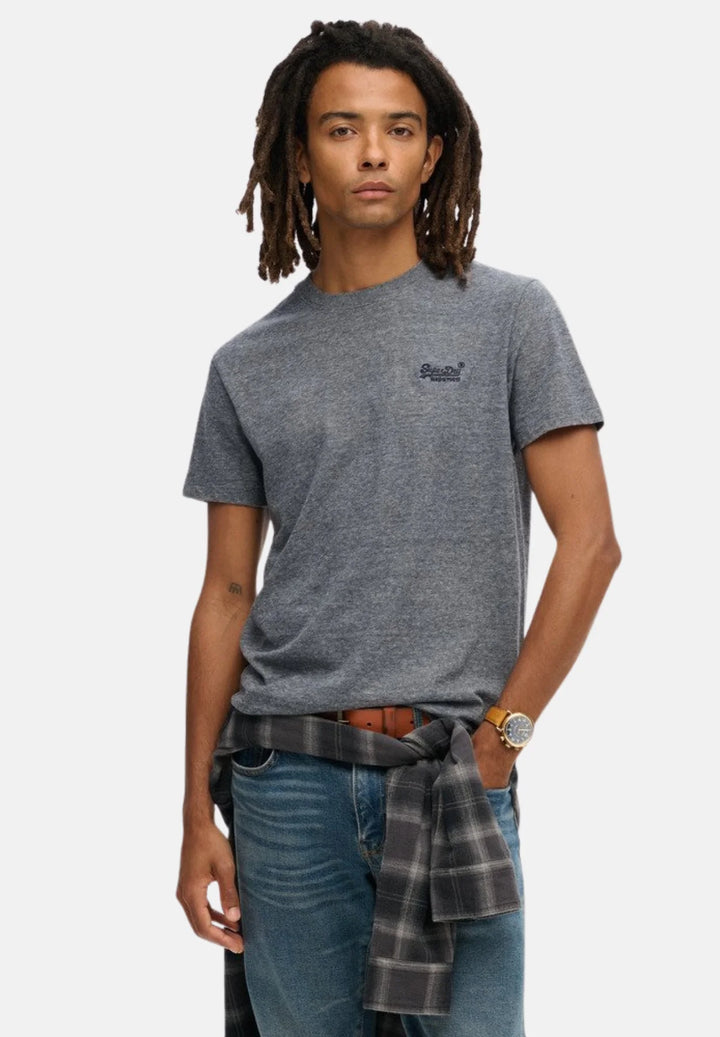 Superdry T-Shirt | Navy, Grey Marl