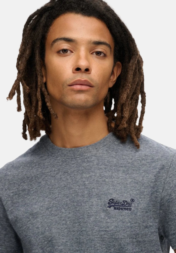 Superdry T-Shirt | Navy, Grey Marl