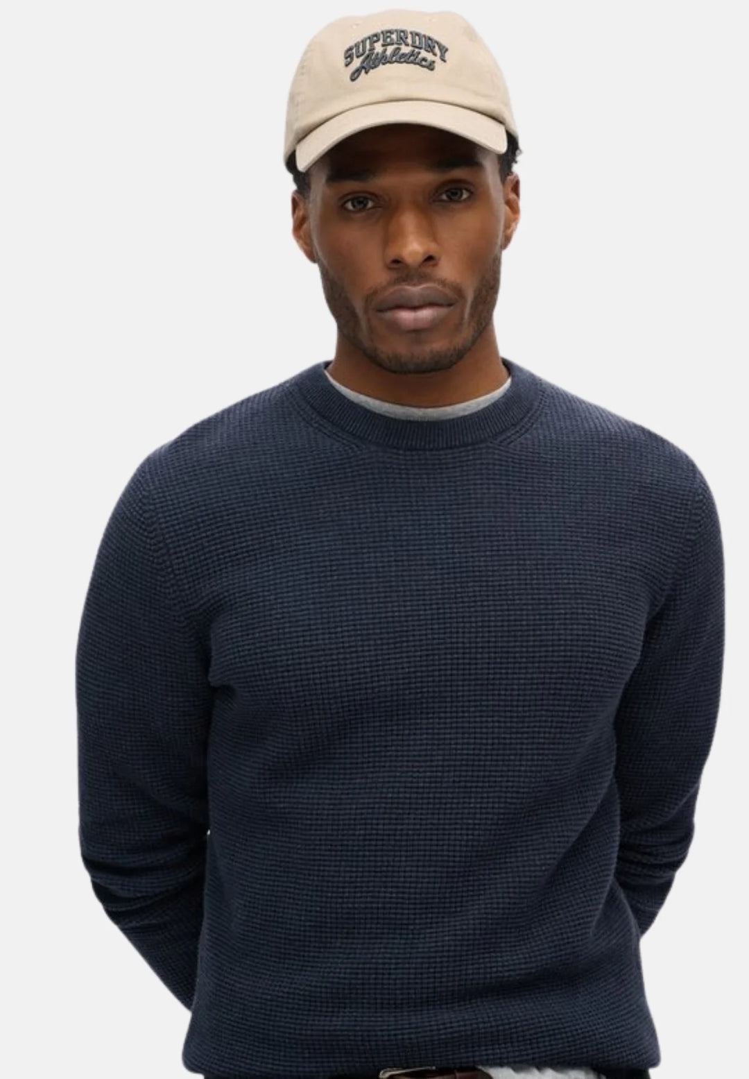 Superdry Textured Crew Knitted Jumper | Eclipse Navy Heather