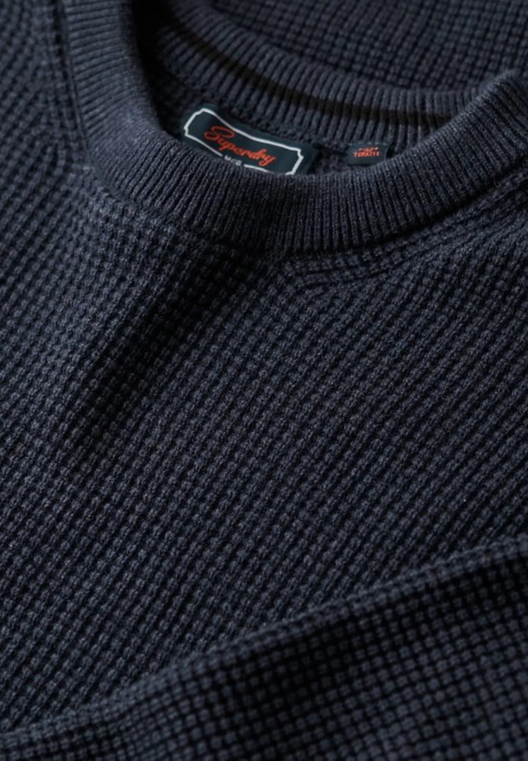 Superdry Textured Crew Knitted Jumper | Eclipse Navy Heather