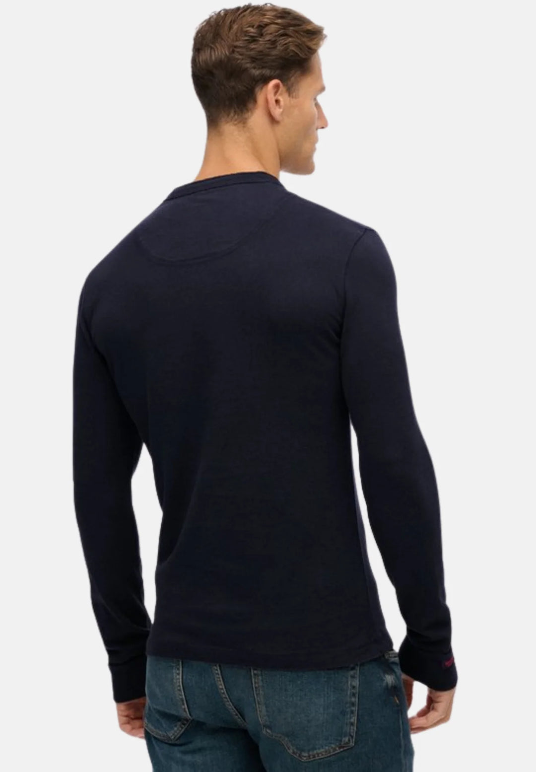 Superdry Vintage Athletic Grandad Top | Eclipse Navy