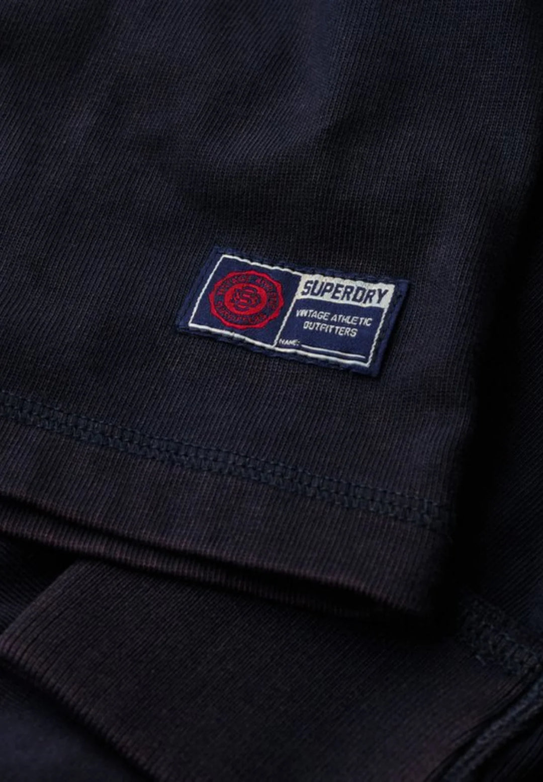 Superdry Vintage Athletic Grandad Top | Eclipse Navy