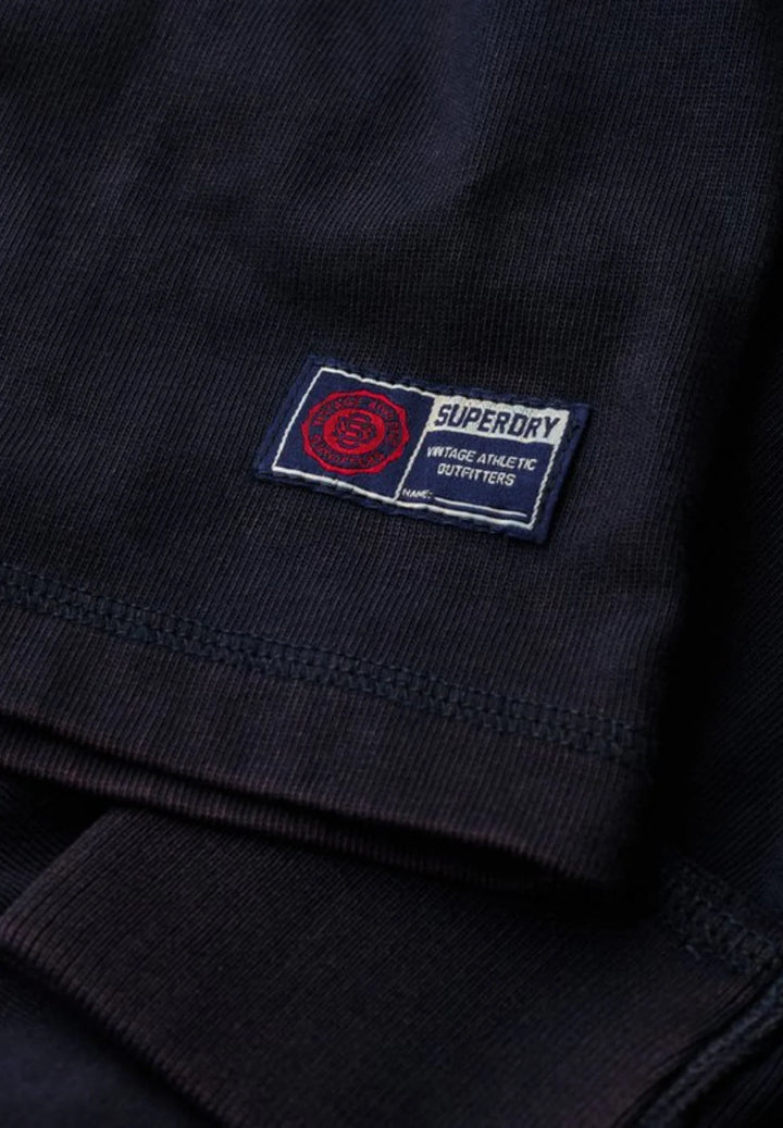 Superdry Vintage Athletic Grandad Top | Eclipse Navy
