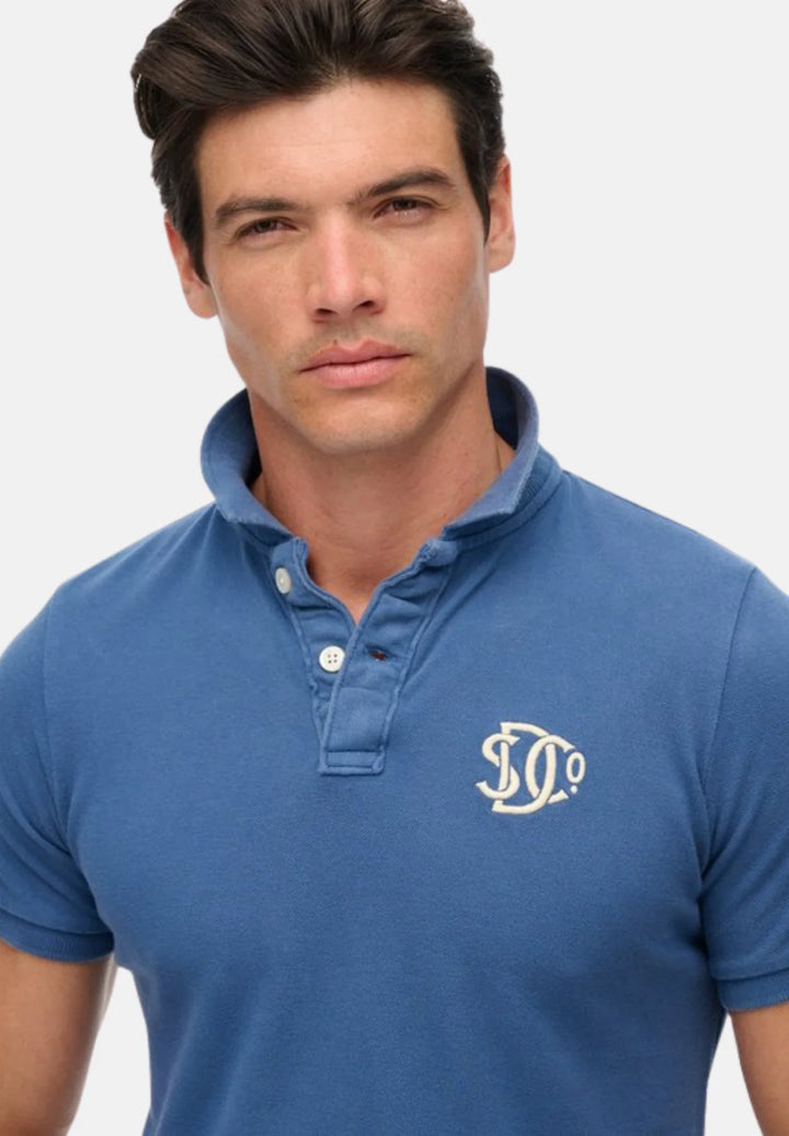 Superdry Vintage Athletic Polo Shirt | Bay Blue