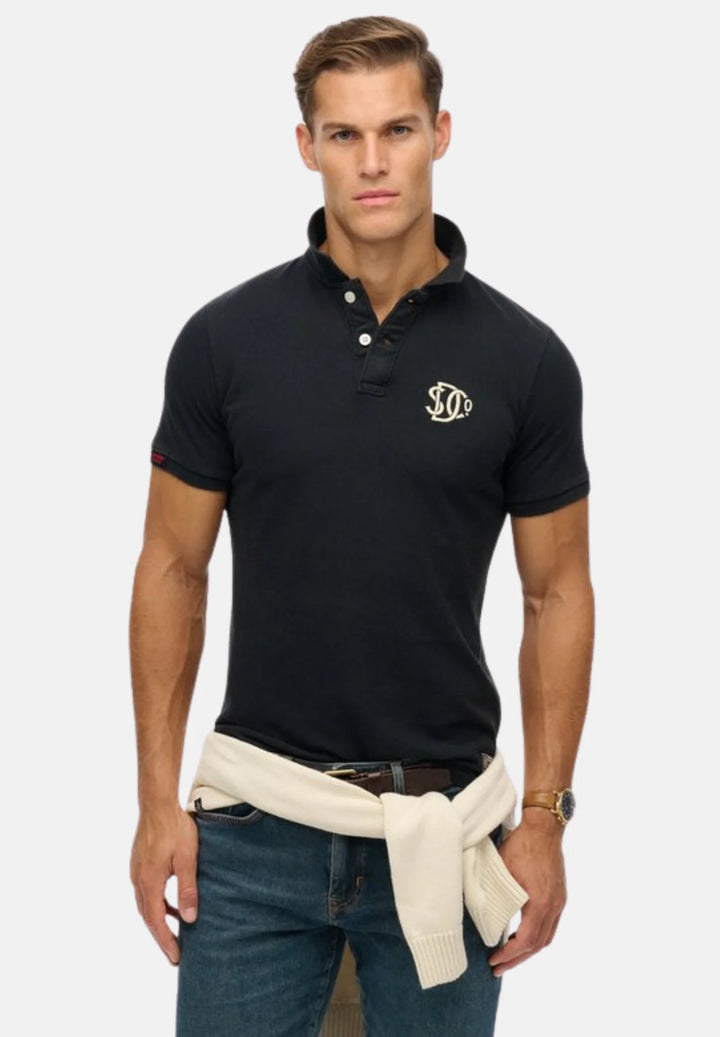 Superdry Vintage Athletic Polo Shirt | Eclipse Navy