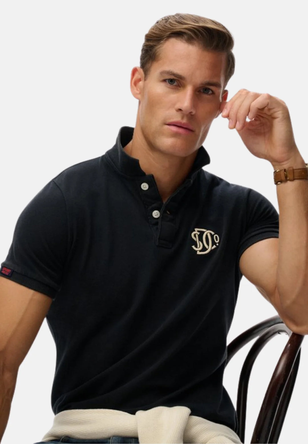 Superdry Vintage Athletic Polo Shirt | Eclipse Navy