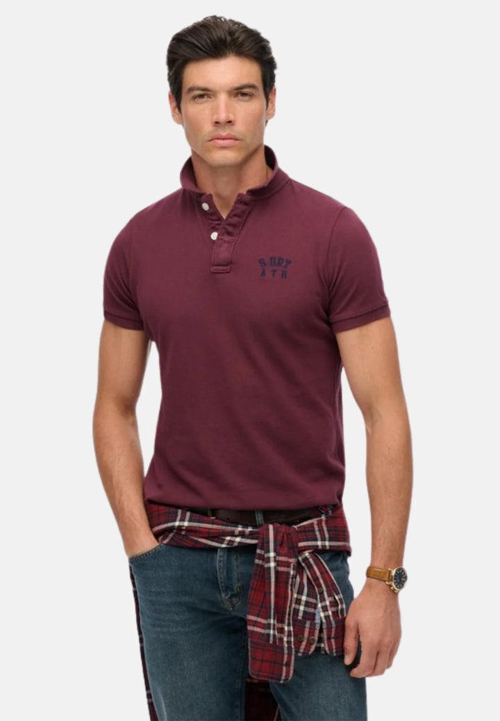 Superdry Vintage Athletic Polo Shirt | Port