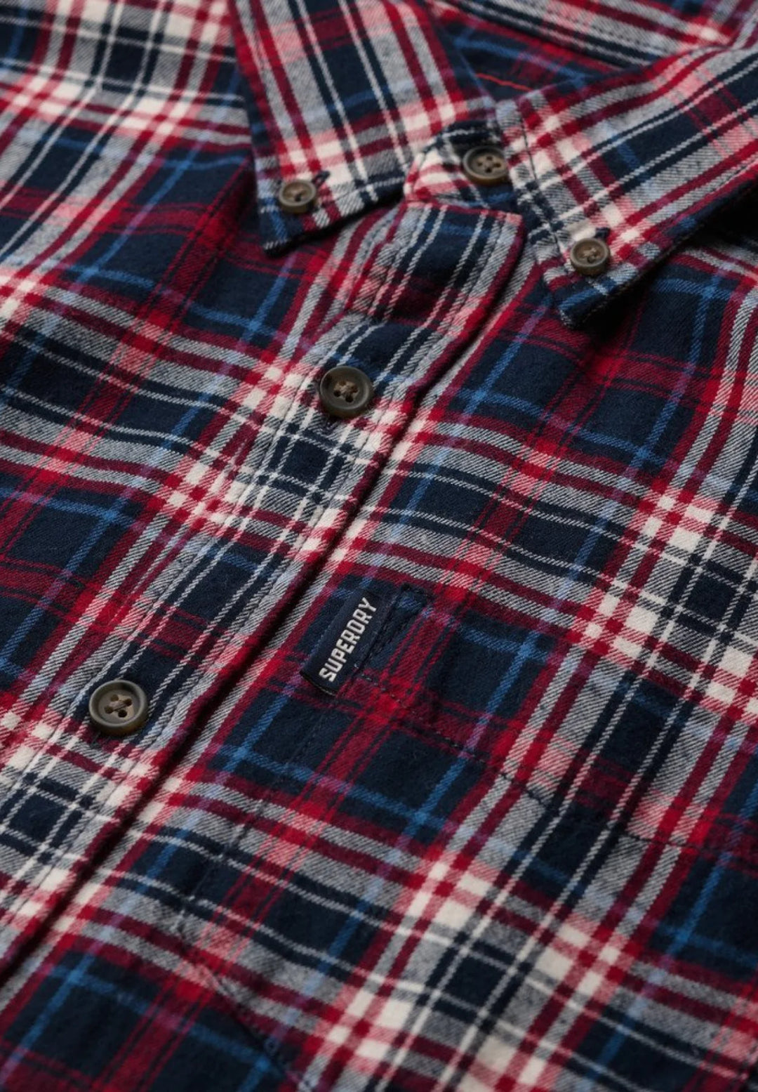 Superdry Vintage Check Shirt | Grace Check Navy