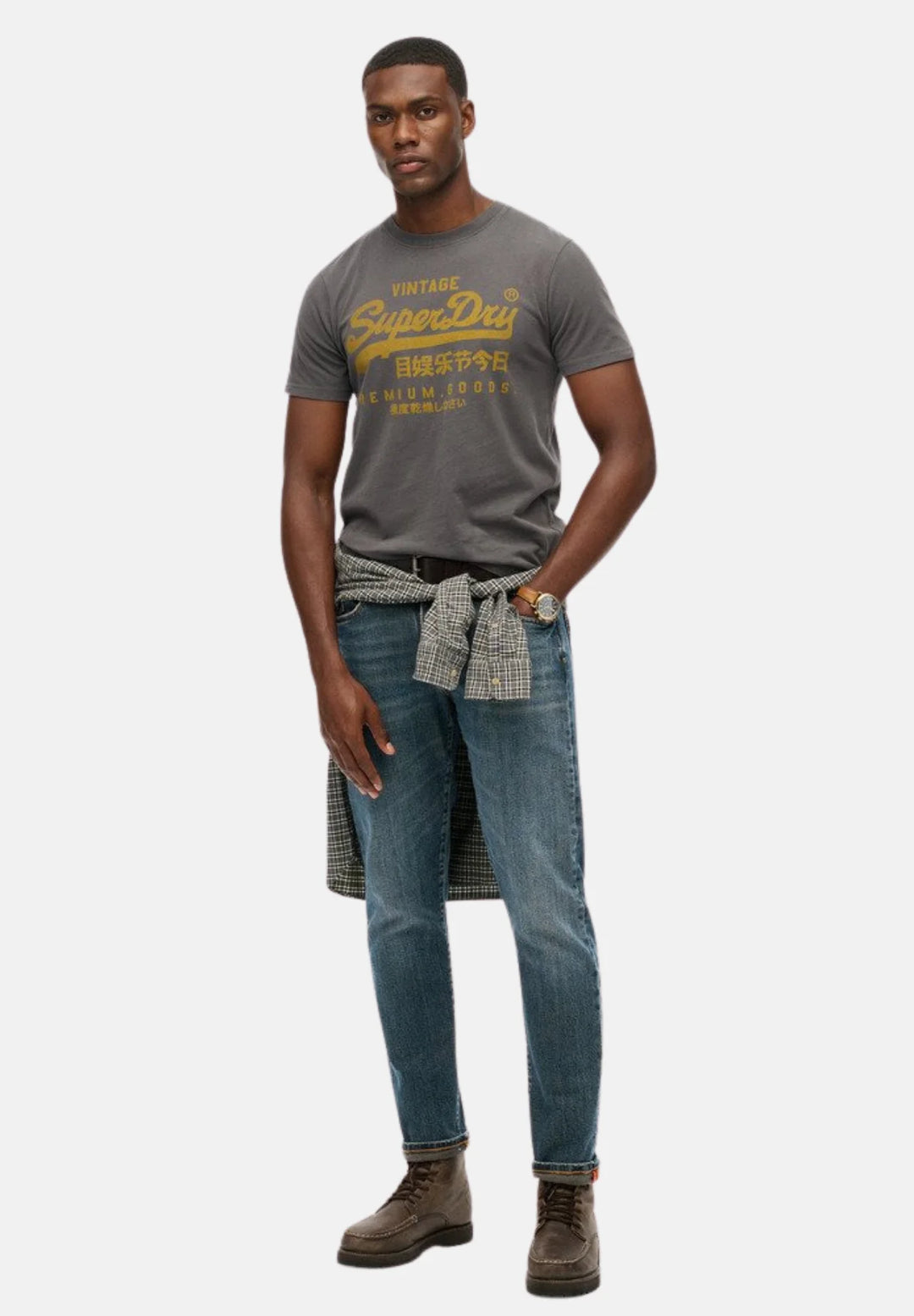 Superdry Vintage Classic T-Shirt | Charcoal
