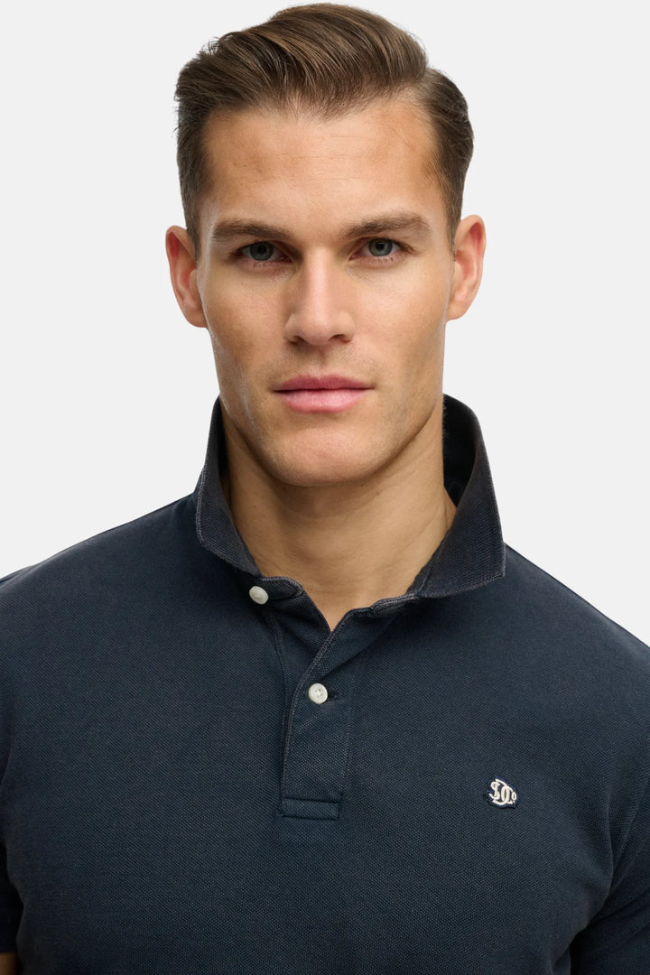 Superdry Vintage Destroy Polo Shirt | Eclipse Navy