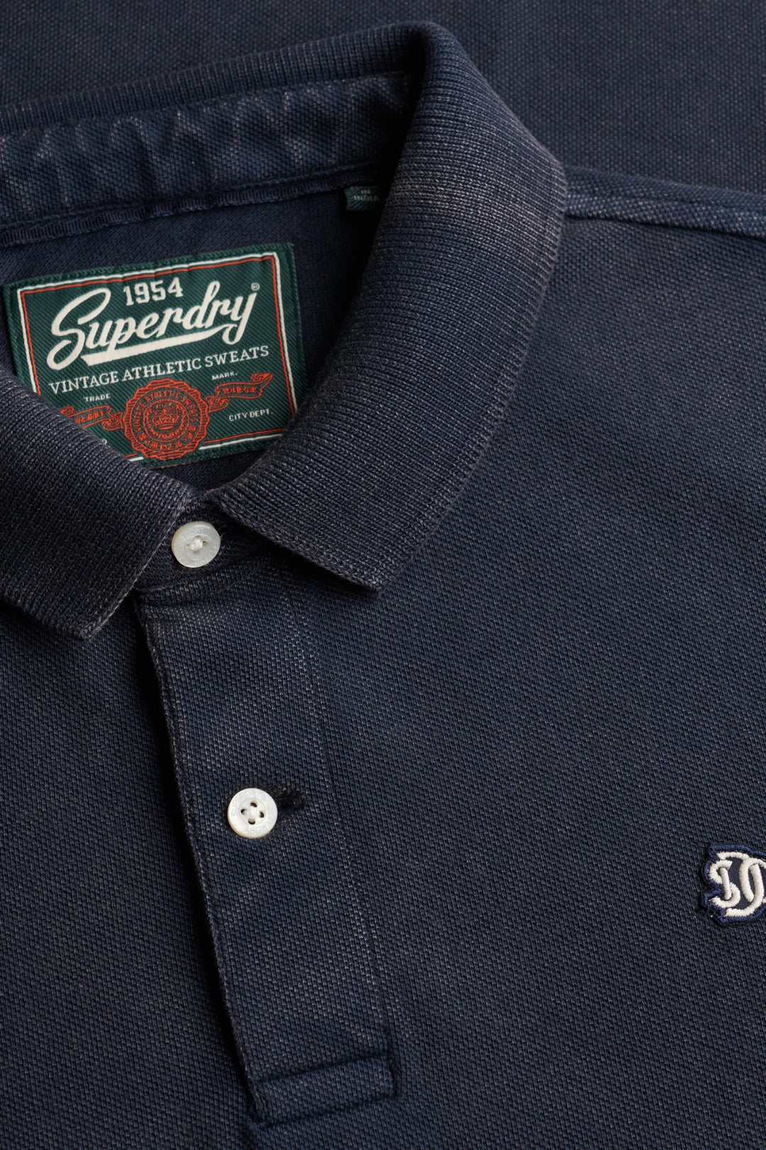 Superdry Vintage Destroy Polo Shirt | Eclipse Navy