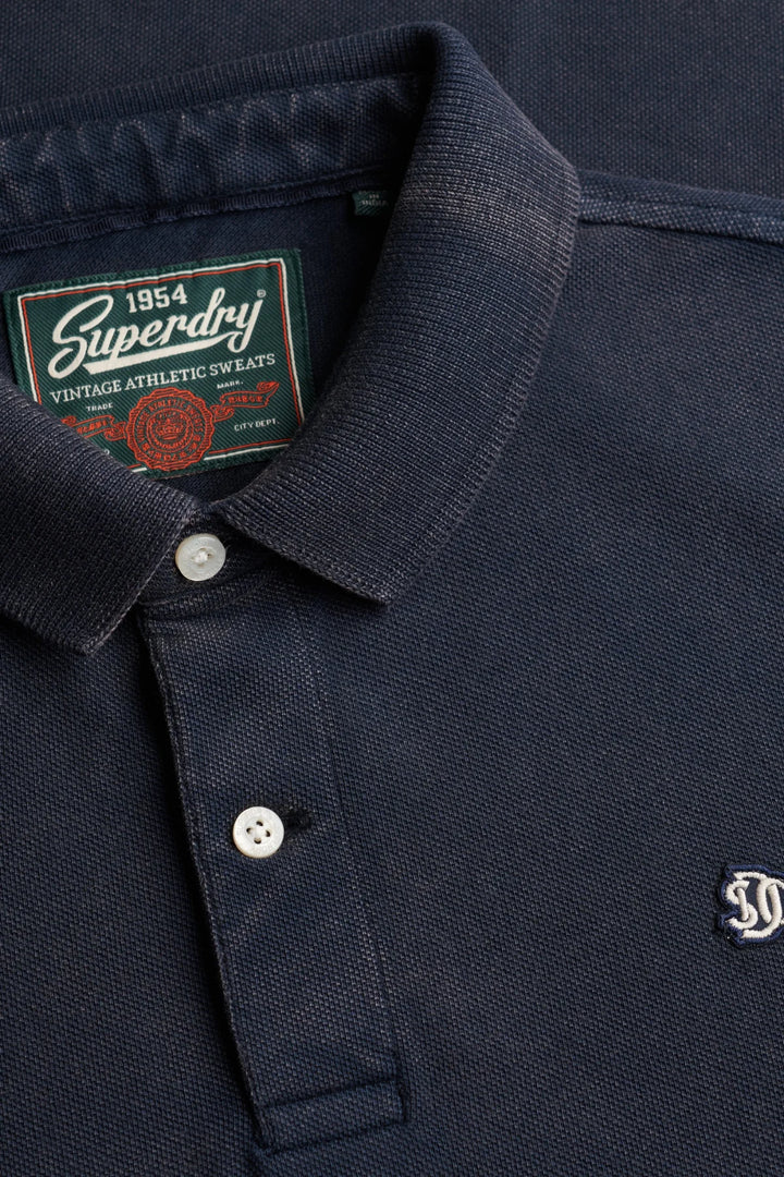 Superdry Vintage Destroy Polo Shirt | Eclipse Navy