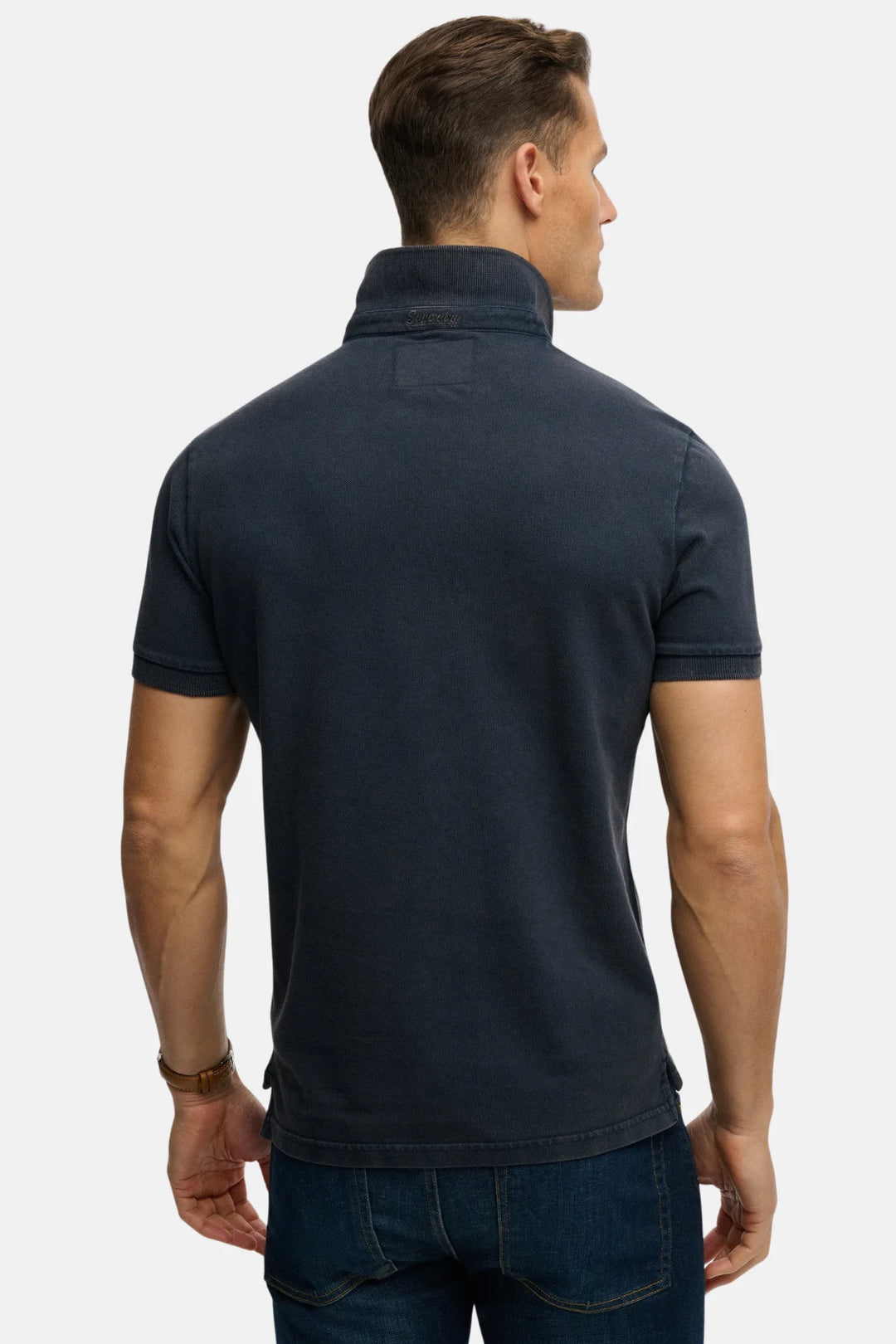Superdry Vintage Destroy Polo Shirt | Eclipse Navy
