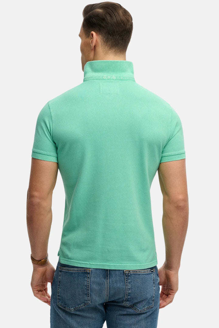 Superdry Vintage Destroy Polo Shirt | Spring Bud Green