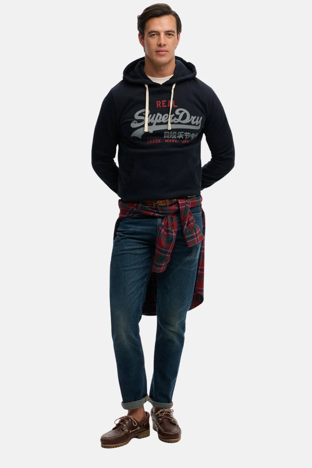 Superdry Vintage Logo Classic Hoodie | Eclipse Navy