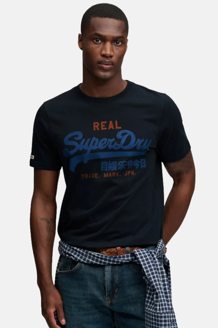 Superdry Vintage Logo Classic T-Shirt | Eclipse Navy