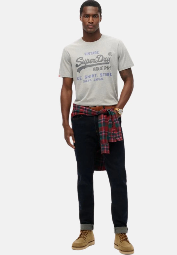 Superdry Vintage Relaxed T-Shirt | College Grey Marl