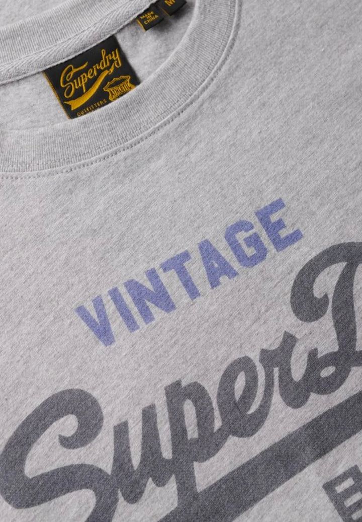 Superdry Vintage Relaxed T-Shirt | College Grey Marl