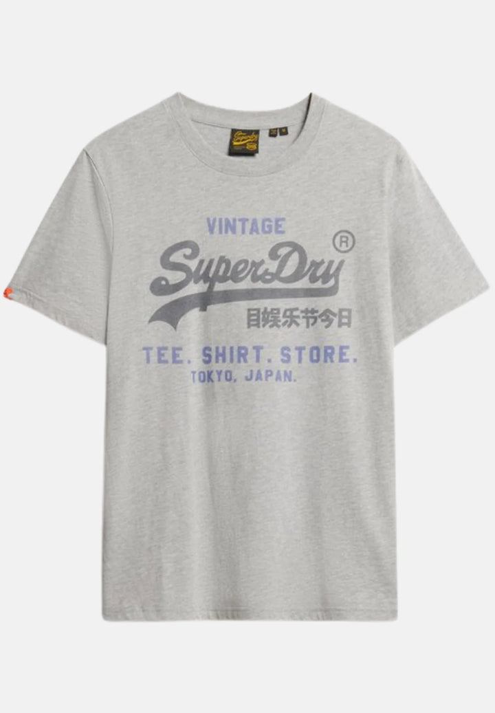 Superdry Vintage Relaxed T-Shirt | College Grey Marl