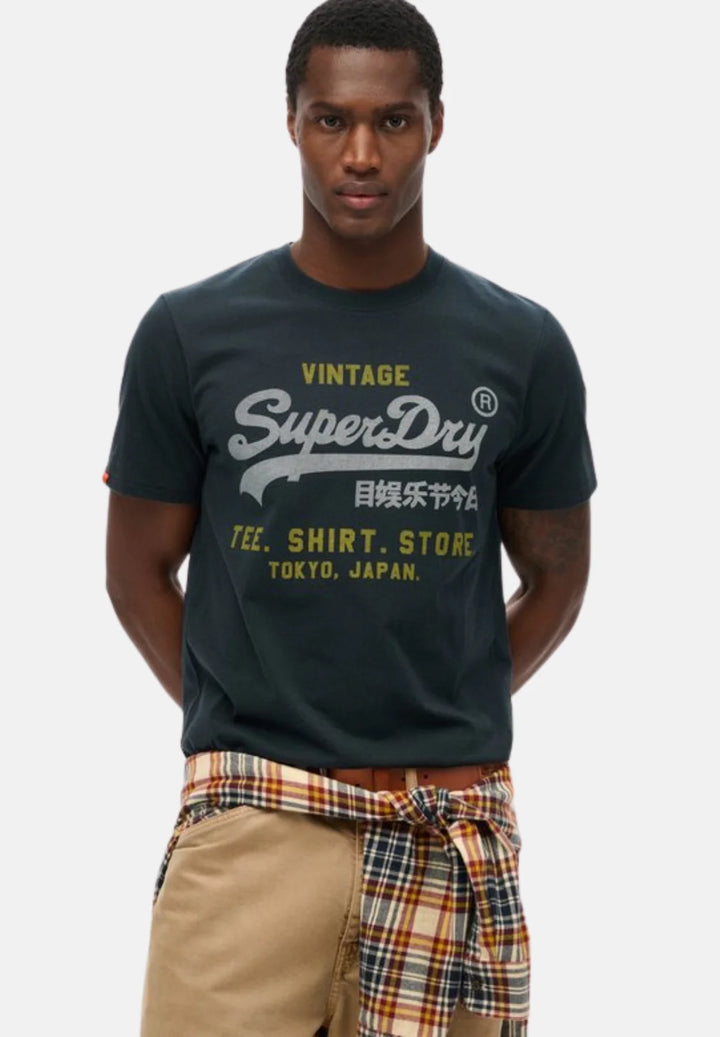 Superdry Vintage Relaxed T-Shirt | Eclipse Navy