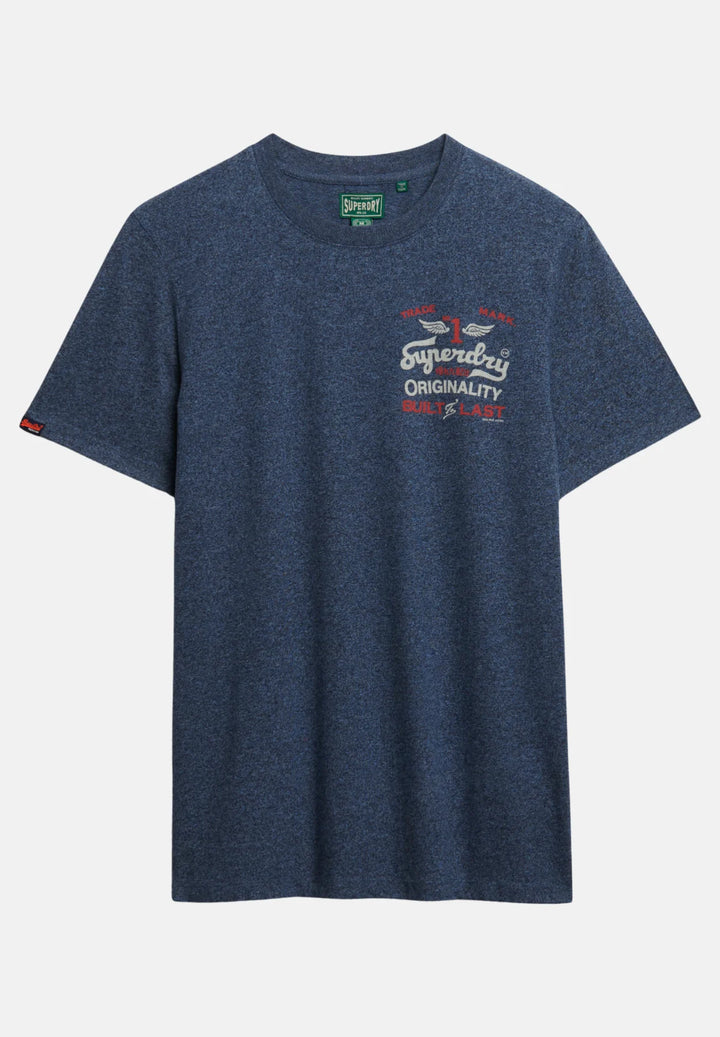 Superdry Vintage Workwear Relaxed T-Shirt | Blue Grit