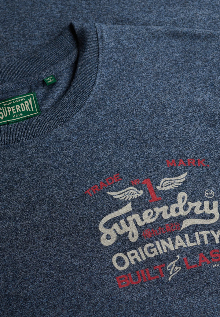 Superdry Vintage Workwear Relaxed T-Shirt | Blue Grit