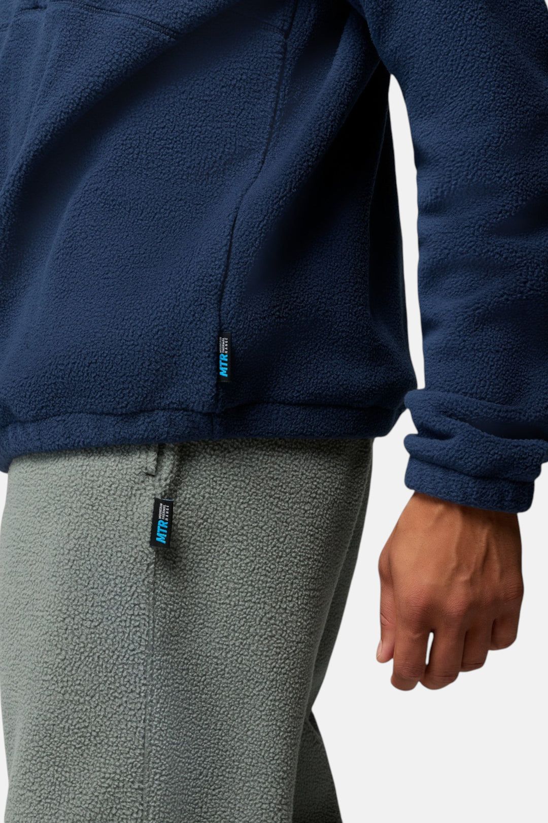 Columbia Timber Crest™ half-zip fleece in collegiate navy, fleece texture detail