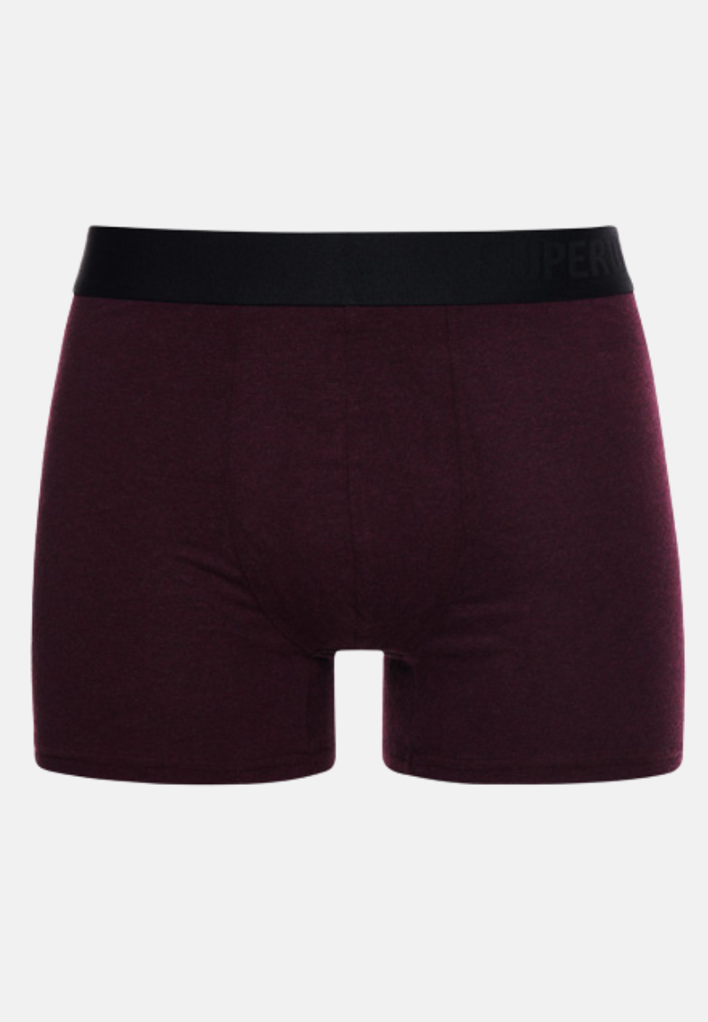 Superdry Boxers | Double Pack | Navy/Burgundy