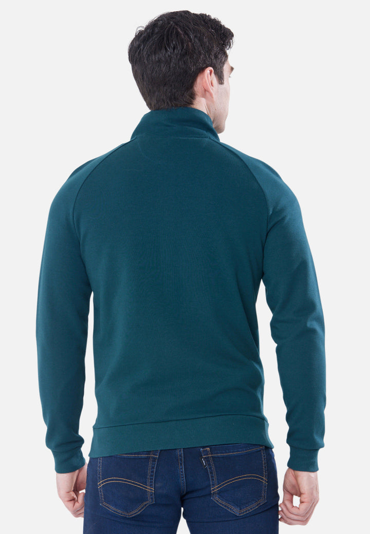 A men's green full-zip Sweatshirt from 6th Sense.