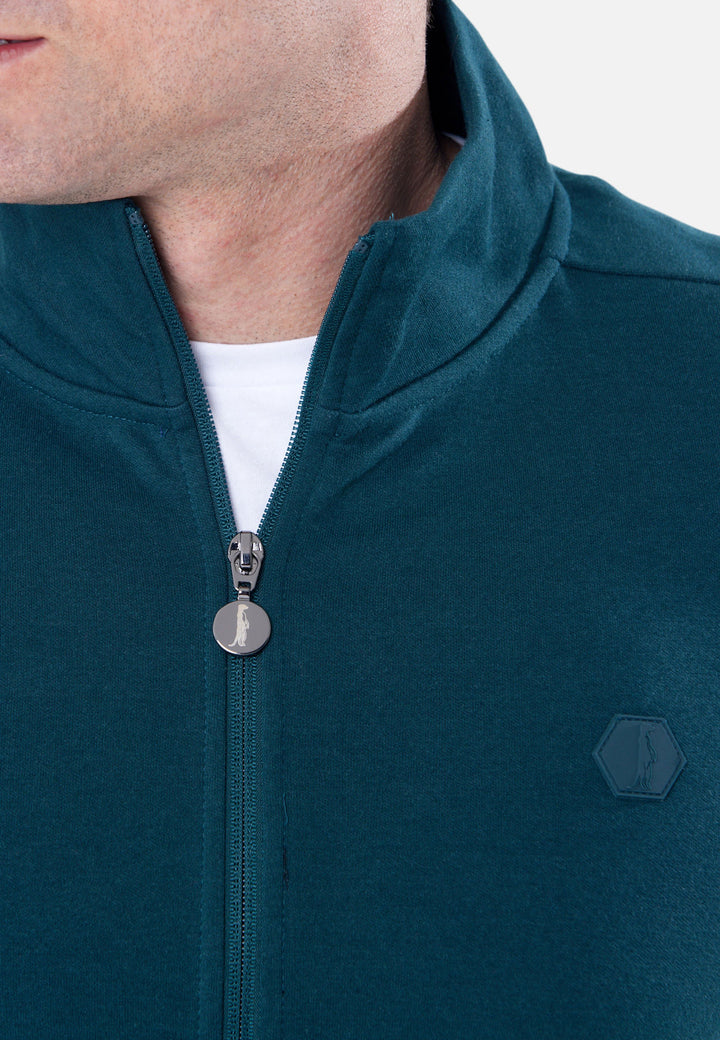A men's green full-zip Sweatshirt from 6th Sense.