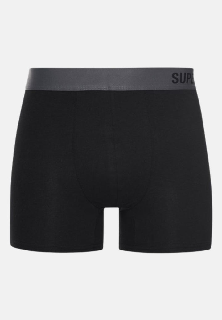 Superdry Boxers | Double Pack | Black/Charcoal