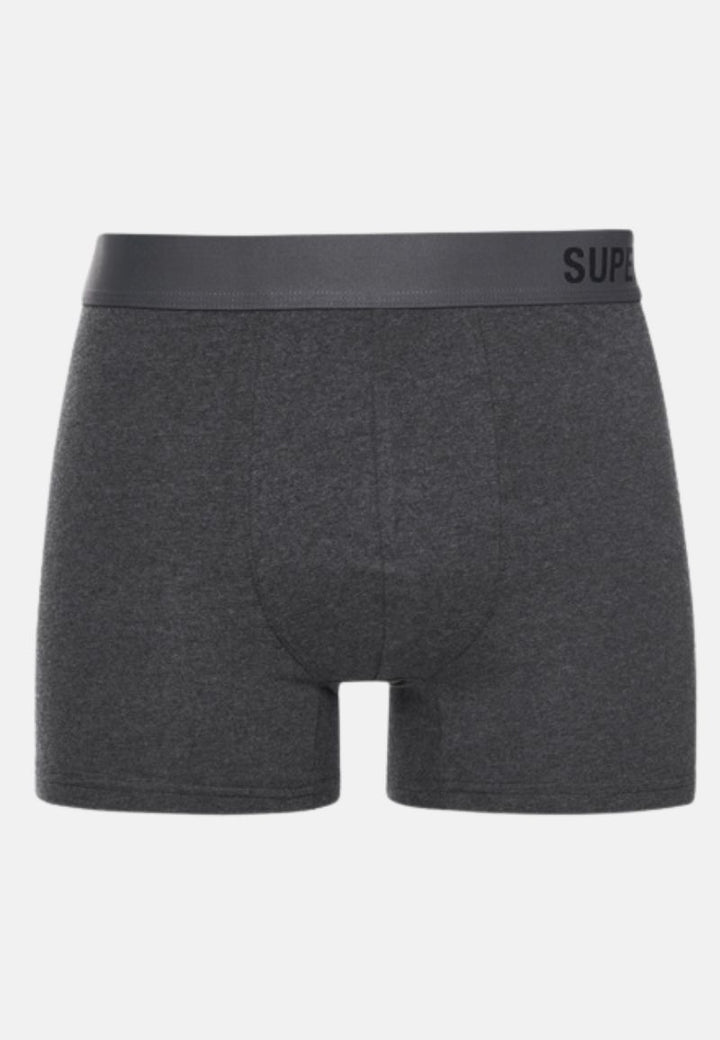 Superdry Boxers | Double Pack | Black/Charcoal