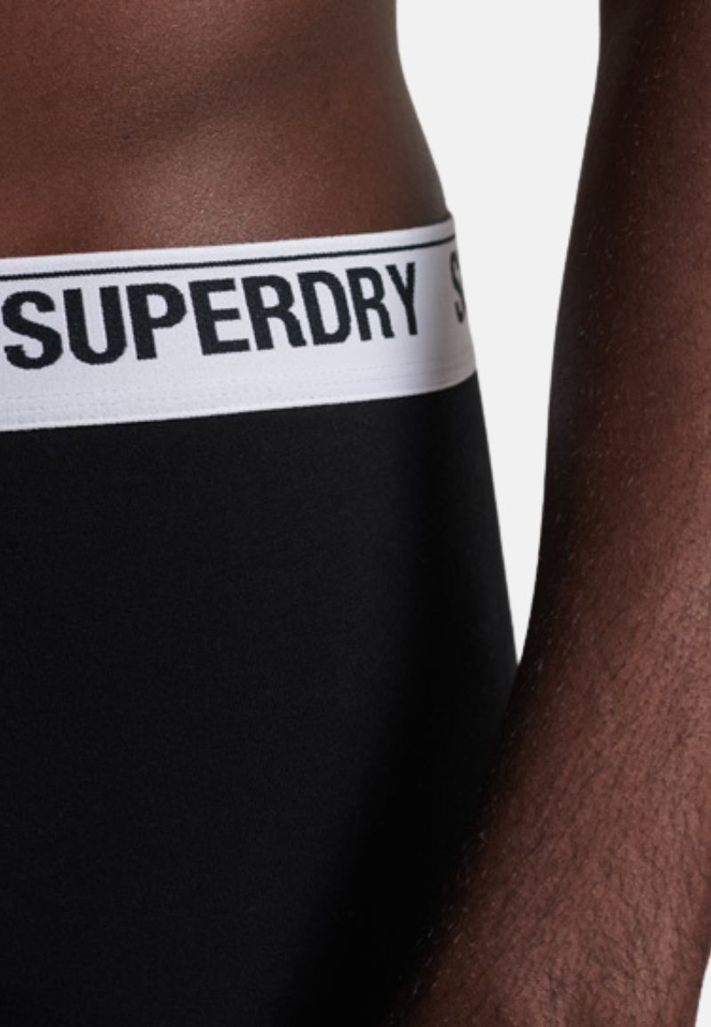 Superdry Trunks | Triple Pack | Black/Grey/Optic