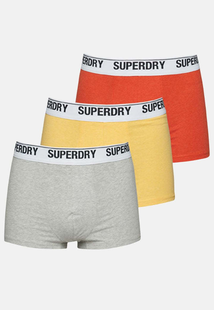 Superdry Trunks | Triple Pack | Orange/Yellow/Grey